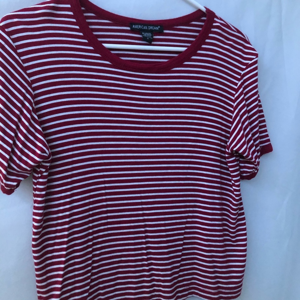 Red/white strip shirt